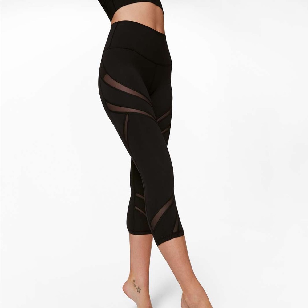 Lululemon Wunder Under High Rise Crop 21” MESH